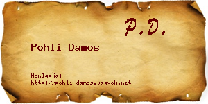Pohli Damos névjegykártya
